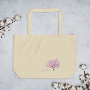 💮 Large Organic Sakura Tote Bag