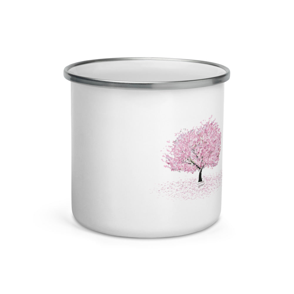 💮 Sakura Tree Enamel Mug